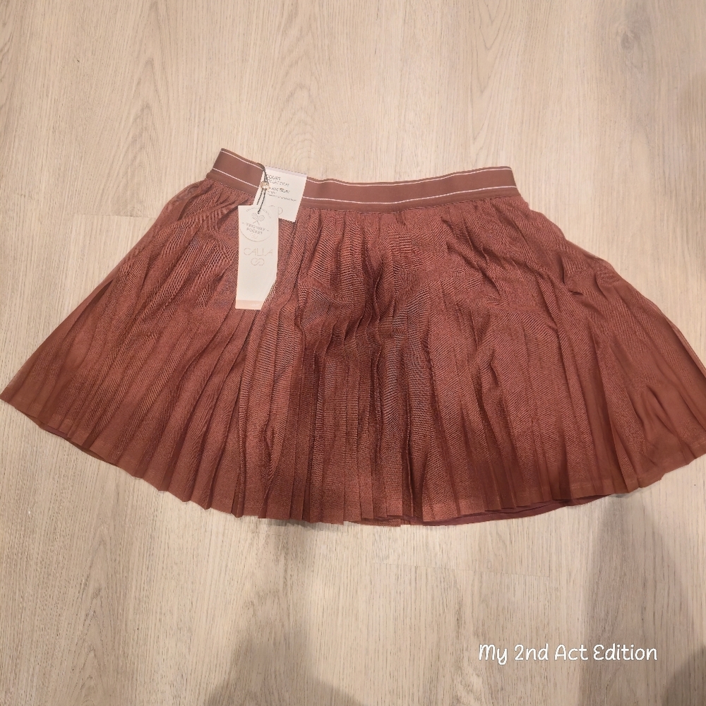 CALIA COURT COLLECTION SKORT SMALL RUST BROWN - Picture 6 of 9